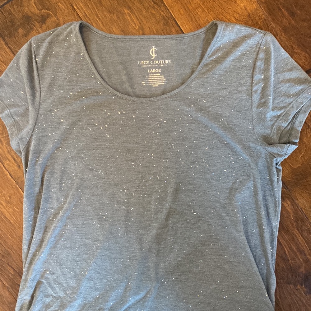 Women’s Juicy Couture green sparkle top (L)